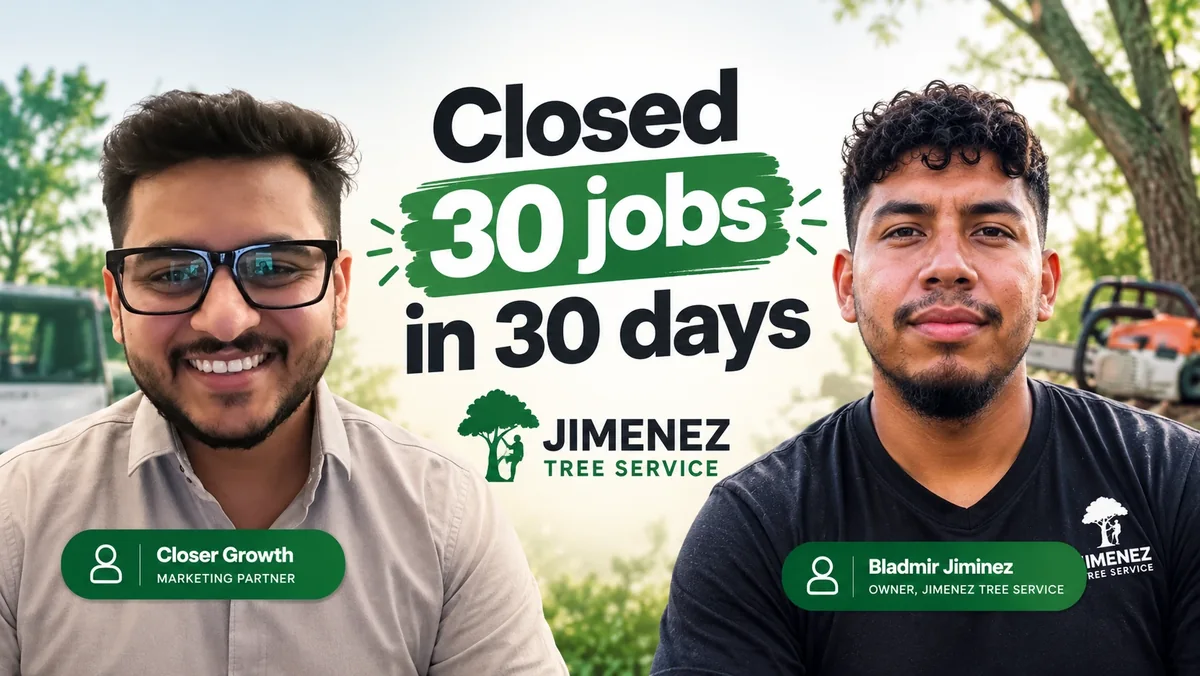 Bladimir Jimenez of Jimenez Tree Service talking with Hardik Bansal of Closer Growth